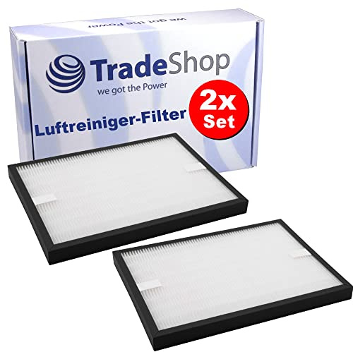 2x Trade-Shop HEPA-Filter/Luftfilter/Filter kompatibel mit Honeywell HPA 710 WE Luftreiniger Luftbefeuchter ersetzt HRFQ710E