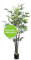 CREATIV green künstliche Bambus Pflanze 135cm I lebensechte Bambus Kunstpflanze mit 447 Blättern I pflegeleichter künstlicher Bambus mit Erde & Topf 12 x 11,5cm I kunstvolle Bambus Deko Pflanze