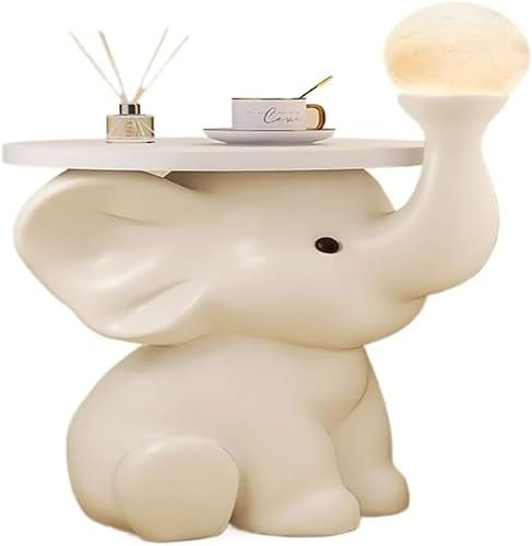 SHGDAIO Estatuas Adornos Bandeja De Escultura De Elefante De Pie, Adornos Artísticos, Regalos De Inauguración De La Casa. Adornos de Figuras de Escultura (A-1)