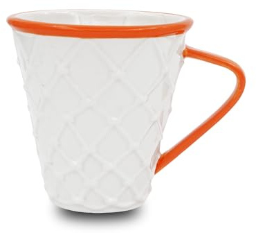 Winkee Original - Basketball Coffee Mug I Approx. 400 ml I The Sporty Coffee Cup & Tea Cup in Basketball Basket Design I A Must Have for Fans