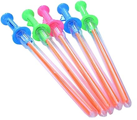 CIYODO Bubble Sticks Seifenblasenstäbe für Sommerfeiern und Partys Sicher und Einfach zu Halten Gemischte Farben und Designs Zufällige Auswahl Zufällige Farbe