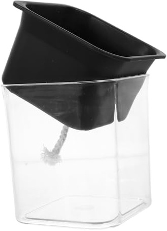 ibasenice Jardinier Automatique Plastique avec Eau Pot de Fleurs Transparent pour Plantes Arrosage Autonome et Design Élégant