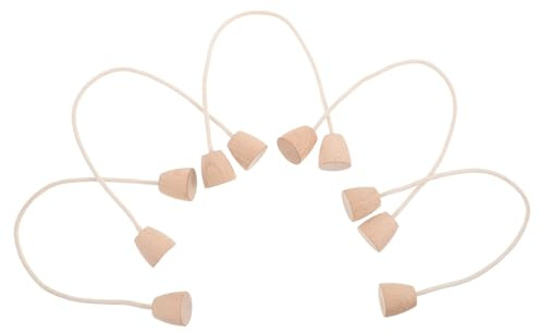Alasum 5 Piezas Portillos de Croquet con Cuerda de Algodón, Base de Madera Resistente, Portillos Flexibles para Césped y Patio Trasero, Juego de Croquet Familiar Portátil para