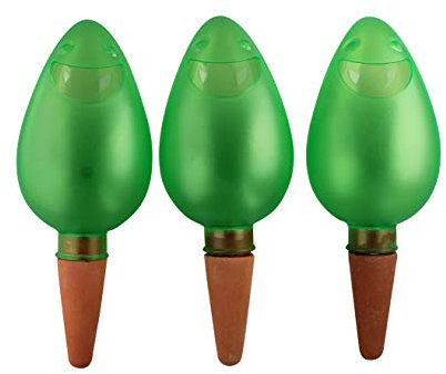 ARTECSIS 3er Set Wasserspender Wasserspeicher Bewässerungskugel für Pflanzen, Blumen, Balkon 200ml 4 Tage Grün