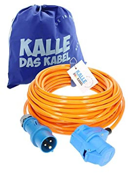 CEE Verlängerung Kalle Blue Signal Winkel Industrie BAU Boot Womo Camping Vollpur-Premium-Leitung (30 Meter)