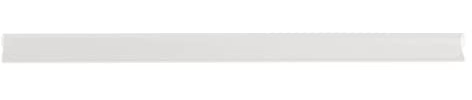 Donau Universal Spine Bars/DIN A4 / 4 mm for Approx. 40 Sheets/Clamping Strip for Privacy Screen Strips/Mounting Clips/PVC Plastic/Transparent Pack of 10
