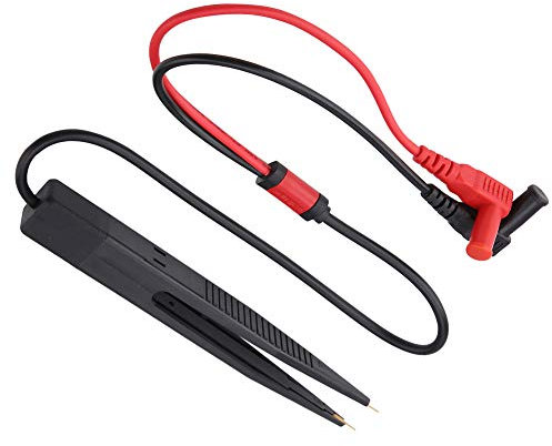 Multimeter-Clip, Tragbarer SMD-SMT-Chip-Test-Clip, LCR-Messgerät für Multimeter-Widerstandskondensatoren, Kondensator-Clip, Prüfspitzen und Leitungen