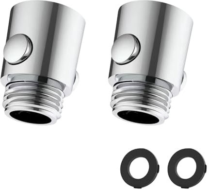 YMWALK New 2-Pack G1/2 Shower Shut Off Valve, Universal Water Flow Control Valve, Durable Shower Valve for Handheld Showerhead, Reduces Water Use, Easy Installation.