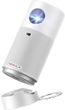 NEBULA Capsule Air Google TV, con Licencia Oficial INetflix, 720p Mini proyector Inteligente con Wi-Fi, 2 Horas, Pantalla de 100 Pulgadas, Dolby Digital, Ultra transportable para Cualquier Espacio