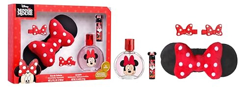 Minnie - Astuccio con EDT da 50 ml, per fascia, balsamo per labbra e fermagli per capelli