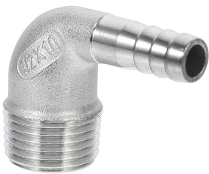 NOLITOY Conector de Manguera de Ángulo Recto Inoxidable Conector Rápido Anticorrosión para Mangueras de Jardín de Diseño Fugas y Fácil Instalación