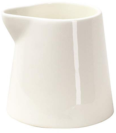 AMBITION Pot à lait en porcelaine 130 ml Kubiko pot à lait blanc petite soucoupe lave-vaisselle et micro-ondes moderne
