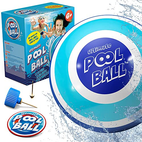 Activ Life Ultimate Pool Ball, Navy/Teal 15cm Ball (4.5 lbs gefüllt), Spaß Indoor-Pool-Spiel für Alter 6 87 8 9 10 Jahre alte Jungen, Stocking Stuffers für Kinder, 10 Jahre Alten Jungen Geschenkideen