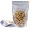 50Pcs 16 x 24cm Foil Pouch Bag Stand up, Food Packaging Bags with Clear Window, Reusable Mylar Bags for Food Self-Sealing Storage Supplies (16x24cm)