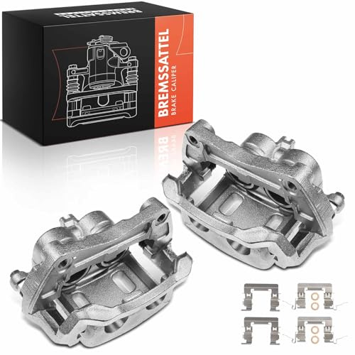 Frankberg 2x Pinza de freno Delantero con Soporte (Distancia entre orificios Soporte 142mm) Compatible con NP300 Navara Plataforma/Chasis Pathfindel III Replace# 41001EB32A