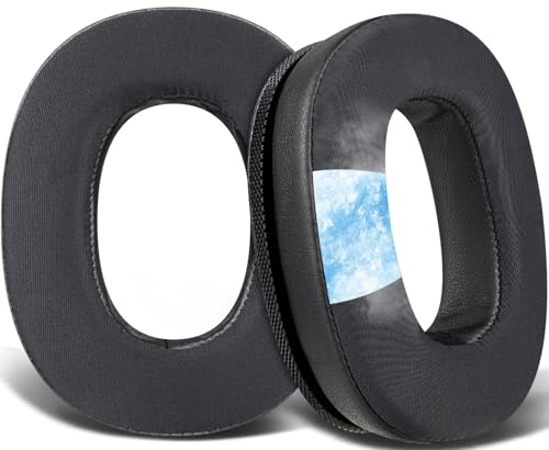 SOULWIT Gel di Raffreddamento Cuscini Auricolari di Ricambio Cuffie Sovraurali per Marshall Monitor2/MonitorII (Non Adatti per Monitor), Padiglioni Auricolari con Schiuma di Isolamento Acustico