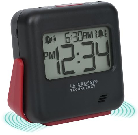 La Crosse Technology 617-147 Buzz Digital Alarm Clock with Vibration and Loud Sound