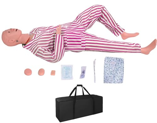 Sjuksköterska skötdocka patient Care Manikin kvinna, 160 cm naturlig sjuksköterska docka medicinsk utbildning demonstration PVC plast, 25 färdighetsträning, för undervisning och utbildning