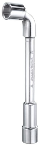 QUARKZMAN Llave de Vaso Hexagonal en Forma de L de 17mm Llave de Tubular Métrica de 6 Puntas de Acero con Alto Contenido de Carbono, de Doble Extremo, para Reparaciones y Mantenimiento