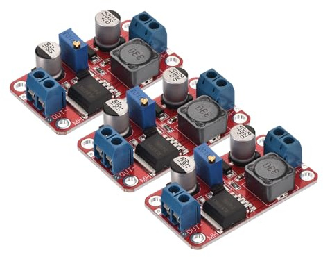 sourcing map DC-DC Boost Converter Voltage Regulator Adjustable Step Up Module XL6019 3-35V to 5-40V 3A for Power Adjustment Power Transformers 3 Pcs