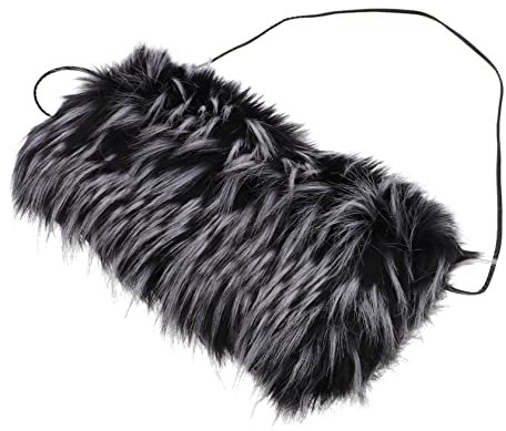 JUMPLAWN Faux Pelz Handwärmer Muff Für Erwachsene Winter Armwärmer Mit Oberfläche Extra Warm Und Gemütlich Für Kalte Tage