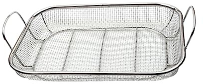 HYTROVE Cestino Grill Inossidabile Portatile per Barbecue Vassoio Multifunzionale per Verdure e Alimenti per Picnic e All Manici Comodi Facile da Usare