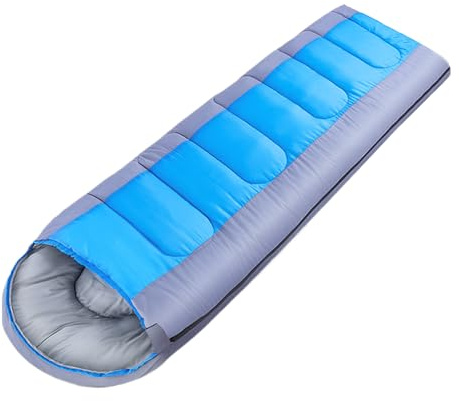 Sac de couchage compact – Sac de couchage toutes saisons – Design avec rembourrage respirant pour l'intérieur, l'extérieur, le vélo, les voyages en famille, la montagne, la plage, les voyages à vélo
