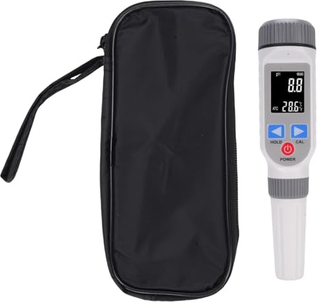 Fafeicy Digital PH Meter Pen PH Tester ATC 0.01 Accuracy with Automatic Temperature Compensation 3 Calibration Modes for Water Testing Aquarium Pool Hydroponics
