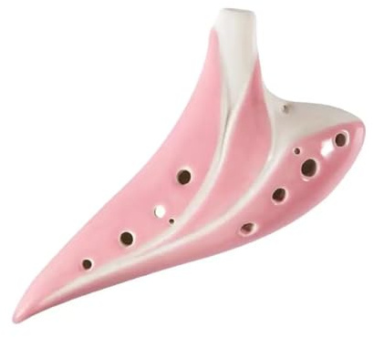 Ocarina Rosa Saxophone Maschile E Femminile A 12 Fori Per Principianti
