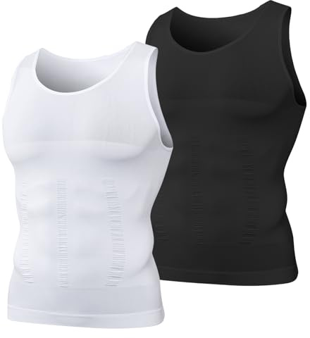 MeetHoo Men’s Tank Top, Sleeveless T Shirt Vest Tops Quick-Dry Sweatproof Sports Undershirt for Running Fitness Gym