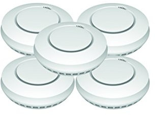 Aktion-Jeising GS559A 5er Set Funkrauchmelder - Hitzemelder/Brandmelder/Feuermelder /EN14604:2005/AC-2008