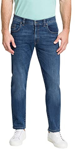 Pioneer Herren Rando Jeans, Dark Blue Used Buffies, 40W / 34L