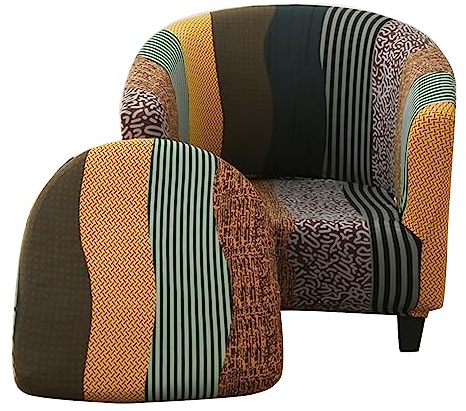 Meigeh Fundas para Sillón Chesterfield Funda para Sillón Cabriolet Fundas para Sillas Cóctel 2 Piezas Cubre Sillón de Club