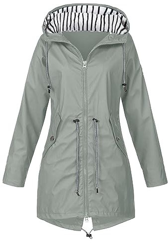 Regenjacke Damen Wasserdicht Atmungsaktiv 5xl Große Größen Regenmantel Schwarz Softshelljacke Gelb Outdoorjacke Übergangsjacke Leichte Jacke mit Kapuze für Frühlings Herbst zum Wandern Fahrrad