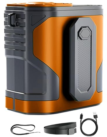 Wezalget Ventaglio Da Fissare Alla Vita - Ventaglio Personale ad Aria Fresca Indossabile | Dispositivo Ad Aria Ricaricabile Personale Per Escursionismo Sport Lavori Viaggio