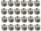 24 x GermanFire- Sicherheits-Brennpaste aus ungiftigem Ethanol, Dose 200 g Brenndauer 2,5 Std. pro Dose, Brenngel für Chafing Dish Speisewärmer Warmhaltebehälter Rechaud