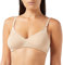 Nur Die Baumwoll BH bügelloser doppellagiger Softcup-BH Bra weich bequem unsichtbar nahtlos unter der Kleidung Damen, Haut, 85C