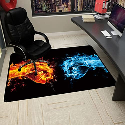 SAXFA Bodenschutzmatte Bürostuhl Unterlage Bodenschutzmatte für Hartböden Gaming Teppich Schreibtischstuhl Unterlage,rutschfeste Schutzmatte Bürostuhl für Parkett Laminat und Fliesenboden 140x160cm