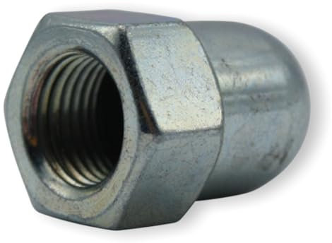 GreVeloro Achsmutter Hutmutter 2 Stück M10, M9, M7,9 Feingewinde, Sicherungsmutter Radnabe vorne und hinten Achse Nabe (M10x1, SW 15 x 22,0 mm)