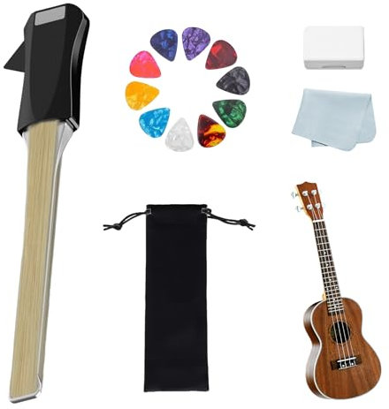 DGUSO Gitarre Bogen Plektren, Bogen für Gitarre Doppelseitiger Gitarrenbogen Mit Integriertem Plektrum, Doppelseitiger Gitarrenbogen, Tragbar Mehrzweck-Zupfsaiten-Werkzeug, Einfach Zu Bedienen