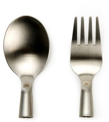 Huckleberry Forest Cutlery - Waldbesteck-Set Löffel und Gabel rostfreier Stahl | Outdoor & Camping | Fördert die Kreativität der Kids | Stelle Dein eigenes Besteck her - Connect with nature