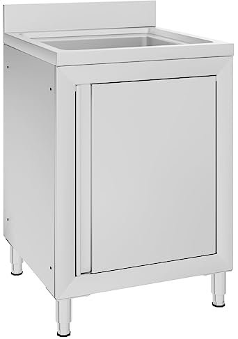 Massbinet Gastro Spülenunterschrank 60x60x96 cm Edelstahl