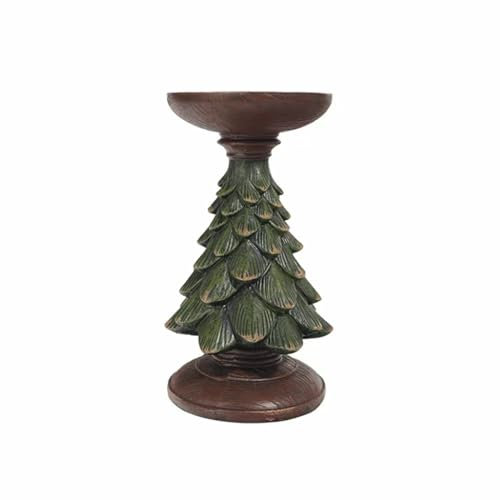 WDWDW Portacandele per Albero di Natale, portacandele in Resina, centrotavola Autunnale per lumini, Decorazione per la tavola di Natale, Decorazione per Il Camino