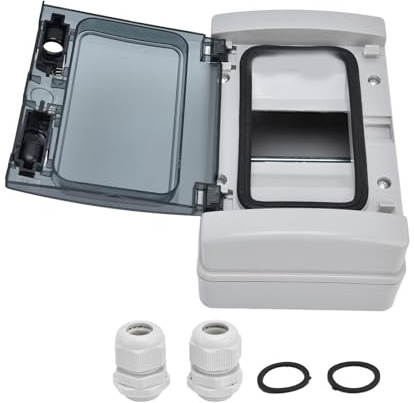 Scatola di distribuzione impermeabile IP66 Custodia di protezione trasparente per giunzione con copertura trasparente su guida DIN a 4 vie per attrezzature antincendio industriali