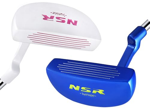 Putter de golf para niños y niñas, para principiantes, para practicar deportes al aire libre (negro, 9-12 años)