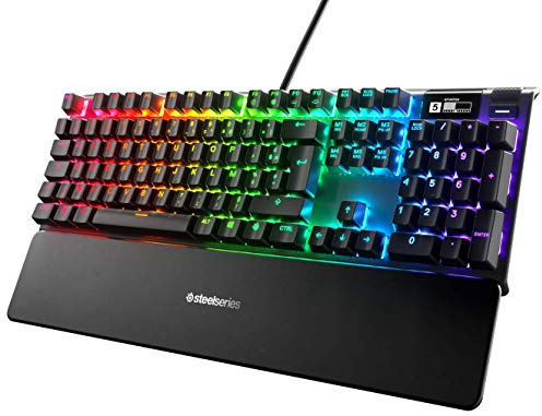 SteelSeries Apex 7 Usb - Clavier de gaming mécanique - Écran OLED Smart Display - Switchs rouges - Agencement Français AZERTY