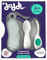 Doddl Baby Spoon and Fork, Cutlery Set for Babies 6+ Months, Learn to Self-Feed. Helps Weaning (Aqua), 3 Count (Pack of 1)
