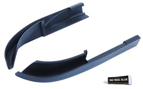 Savadicar Upgraded Version Rain Gutter Extensions, Roof Hard-Top ABS Rain Groove Diverter, Rainwater Deflector Compatible with 2007-2018 Jeep Wrangler JK JKU, Exterior Accessories, Black, 2 PCs