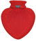 Fashy Herzwärmflasche mit Rollkragen-Strickbezug, rot 0,7 L
