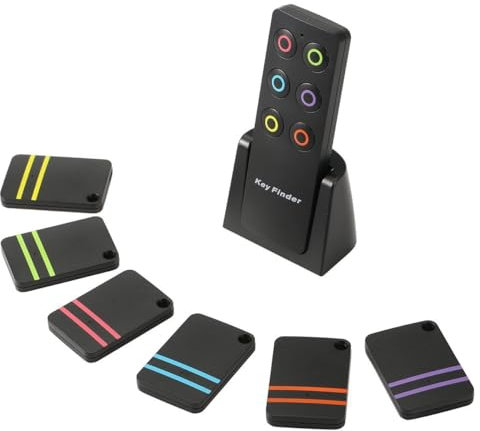 Schlüsselfinder,VINGNUT Key Finder,with a Range of 100 feet, 80 Decibels für Schlüssel,Geldbörse,Handy und Haustiertracker(1 Sender+6 Empfänger)